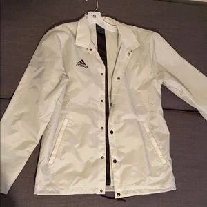 Adidas coaches Jacket - light bone size small